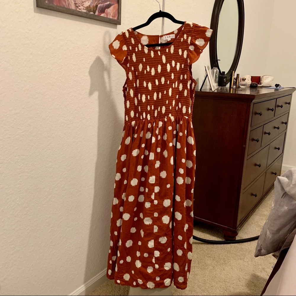 THML Printed Midi Dress
